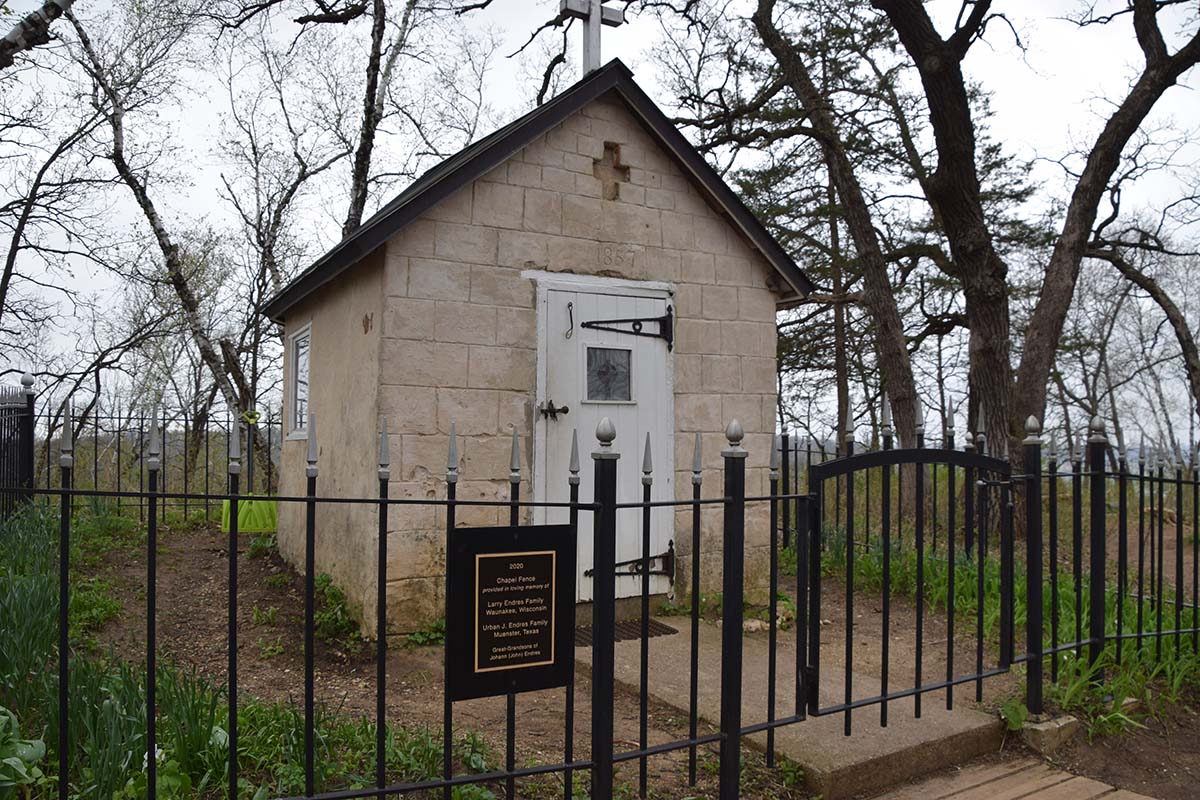 Small chapel along a trail in Indian Lake County Park