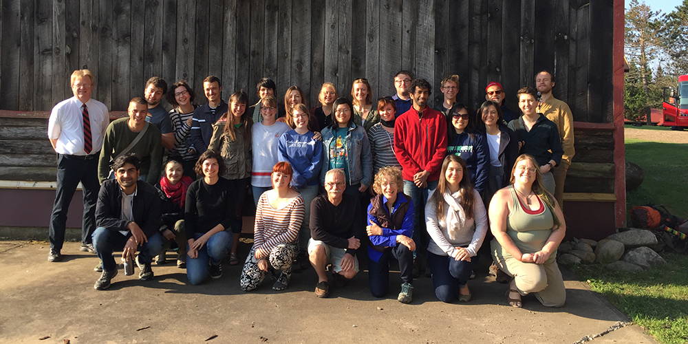 Group photo from a trip to the Palmquist Farm